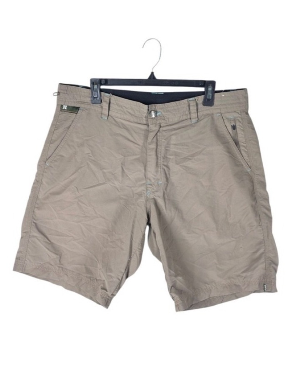 Howler Bros Horizon Hybrid Shorts Mens 36 Tan Khaki Nylon Ripstop Fishing Hiking